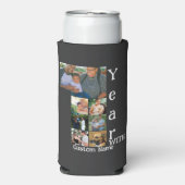 1周年カスタム記念結婚7写真集 スリム缶クーラー (Seltzer正面)