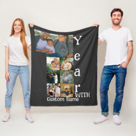 1周年カスタム記念結婚7写真集 フリースブランケット