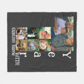 1周年カスタム記念結婚7写真集 フリースブランケット (正面(横))