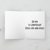 1周年キスとキス カード (内部)