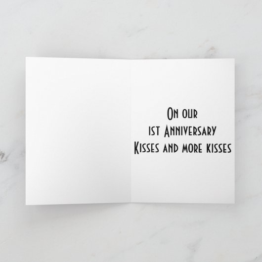 1周年キスとキス カード (内部)