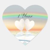 1周年ペーパーハート ハートシール (正面)