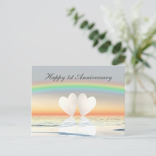1周年ペーパーハート ポストカード (スタンド正面)