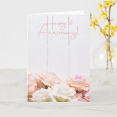 1周年結婚おめでとう カード (黄色い花)