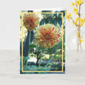 1周年結婚記念に菊の花を祈る カード (黄色い花)