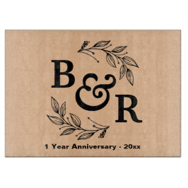 1周年結婚記念モチ離れーモモグラム カッティングボード