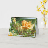 1周年結婚記念日,イエローローズエレガントを カード (黄色い花)