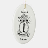 1周年結婚記念 セラミックオーナメント (右)