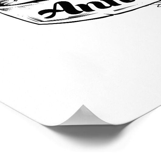 1周年結婚記念 ポスター (角)