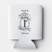 1周年結婚記念 缶クーラー (裏面)