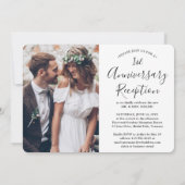 1周年記念の披露宴　４　フォトウェディング 招待状 (裏面)