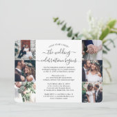 1周年記念の披露宴　7　フォトウェディング 招待状 (スタンド正面)