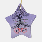 1周年記念オーナメント |ギフトユニークアイディア セラミックオーナメント (左)