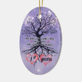 1周年記念オーナメント |ギフトユニークアイディア セラミックオーナメント (左)