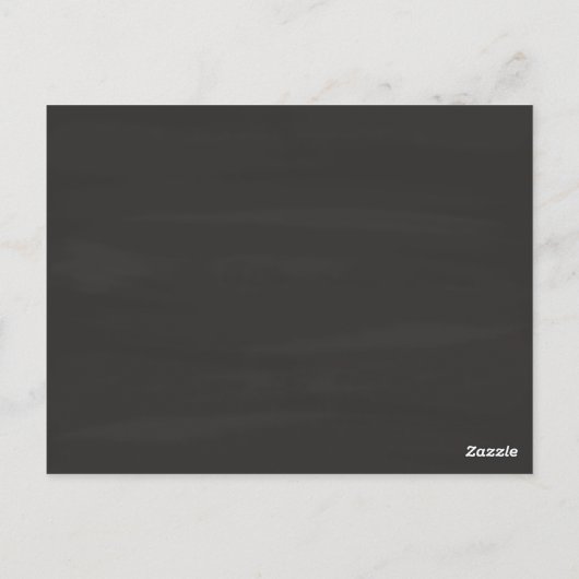 1周年記念ギフトチョークハート葉書 ポストカード (裏面)