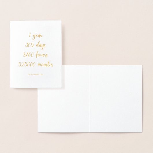 1周年記念グリーティングカードおめでとう 箔カード (ディスプレー)