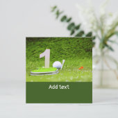 1周年記念ゴルファー付きゴルフボール カード (スタンド正面)