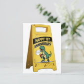 1周年記念トレキッドローゼイエロープラスティック看板 ポストカード (スタンド正面)