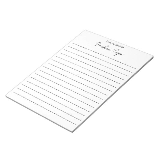 1周年記念パーソナライズされたギフトのデスクから ノートパッド (アングル)