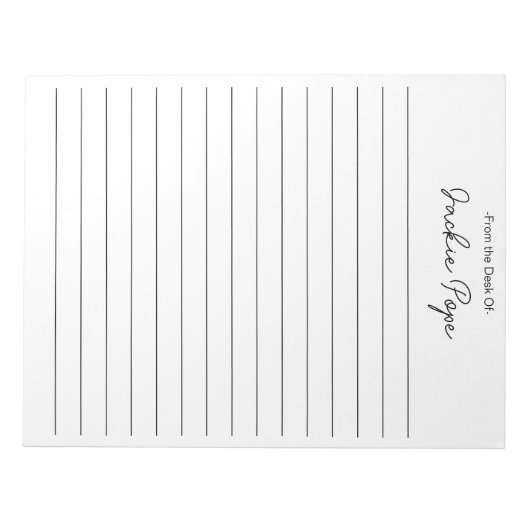 1周年記念パーソナライズされたギフトのデスクから ノートパッド (正面)