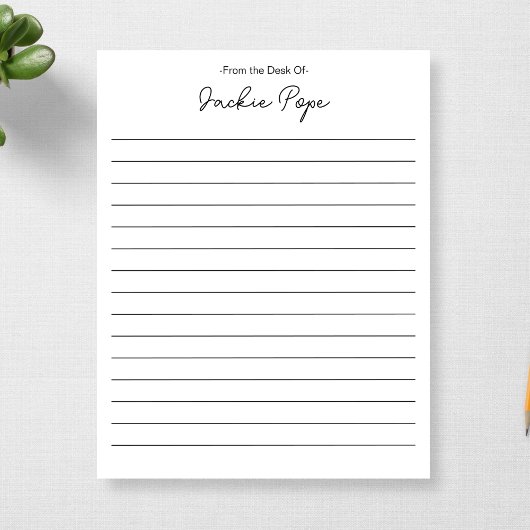 1周年記念パーソナライズされたギフトのデスクから ノートパッド