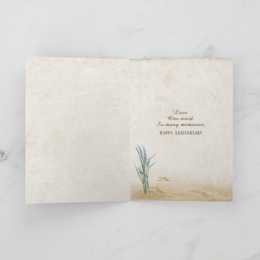 1周年記念ビーチハートカード カード (内部)