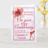 1周年記念フローラリリソンドーター カード (黄色い花)