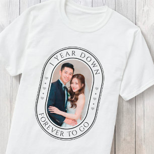 1周年記念日フォトTシャツ Tシャツ