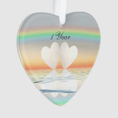 1周年記念紙ハート オーナメント (正面)