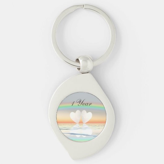 1周年記念紙ハート キーホルダー (正面)