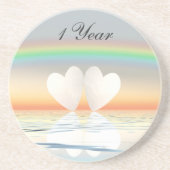 1周年記念紙ハート コースター (正面)