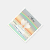 1周年記念紙ハート スタンダードカクテルナプキン (角)