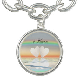 1周年記念紙ハート チャームブレスレット