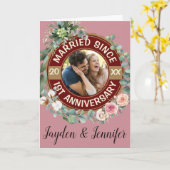 1周年記念結婚したフローラカー結婚ド以降 カード (黄色い花)