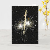 1周年記念結婚のスパーラー カード (黄色い花)