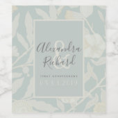 1周年記念結婚の授業 ワインラベル (シングルラベル)