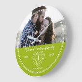 1周年記念結婚の概要周回ハート ラージ壁時計 (傾斜)