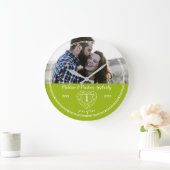 1周年記念結婚の概要周回ハート ラージ壁時計 (ホーム)