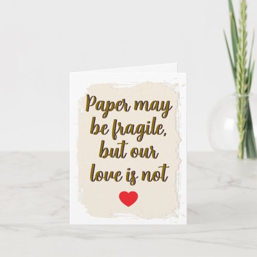 1周年記念結婚カード紙第1 カード (正面)