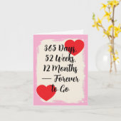 1周年記念結婚カード紙第1 カード (黄色い花)