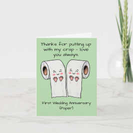 1周年記念結婚カード紙第1 カード