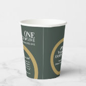 1周年記念結婚グリーンリングおもしろい事実 紙コップ (右)