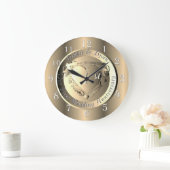 1周年記念結婚ゴールデンメダリオン ラージ壁時計 (ホーム)