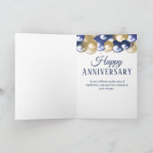 1周年記念結婚孫娘ネイビー金ゴールド カード (内部)