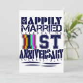 1周年記念結婚式典 招待状 (スタンド正面)