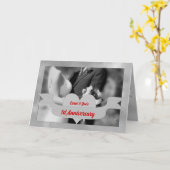 1周年記念結婚祝BW カード (黄色い花)