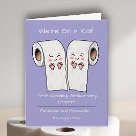 1周年記念結婚紙カーおもしろいド カード