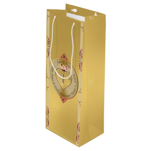 1周年記念結婚金 ワインギフトバッグ (正面アングル)