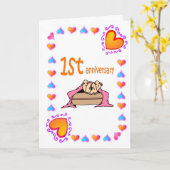 1周年記念 カード (黄色い花)