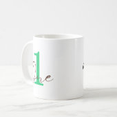 1周年記念 + 名入れギフト コーヒーマグカップ (正面左)